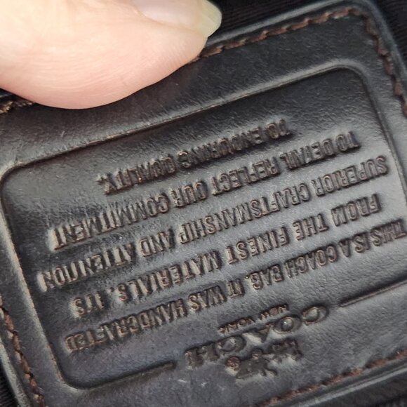 Euc Coach Minetta Snakeskin Embossed Leather Shoulder Bag Satchel - Picture 14 of 14